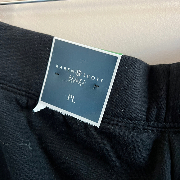 Karen Scott | NWT Black Essential Sport Pants - Picture 5 of 5